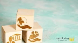 ثلاثة مكعبات تدل على سياسة الاسترجاع والإلغاء والإستبدال.