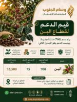 قيم الدعم لقطاع البن